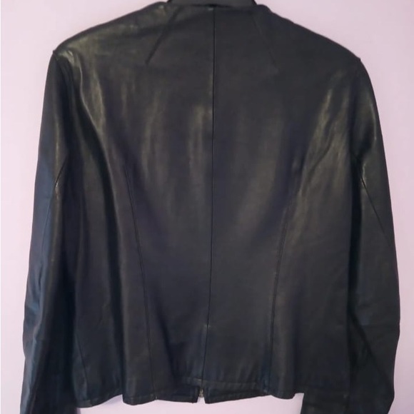 Woman’s Classic Genuine Leather Jacket Pritti by Kristen Blake - Picture 3 of 7